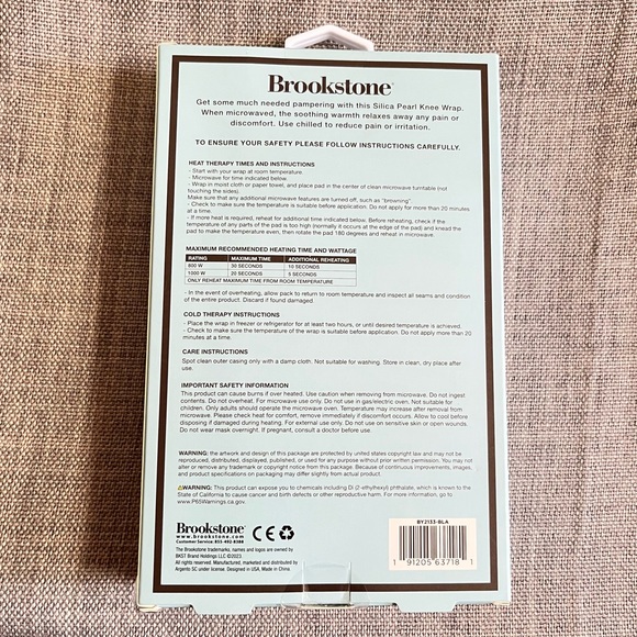 Brookstone Ice Pack Reusable Hot Cold Knee Wrap Silicone Bead Reduces Swelling - Picture 5 of 10